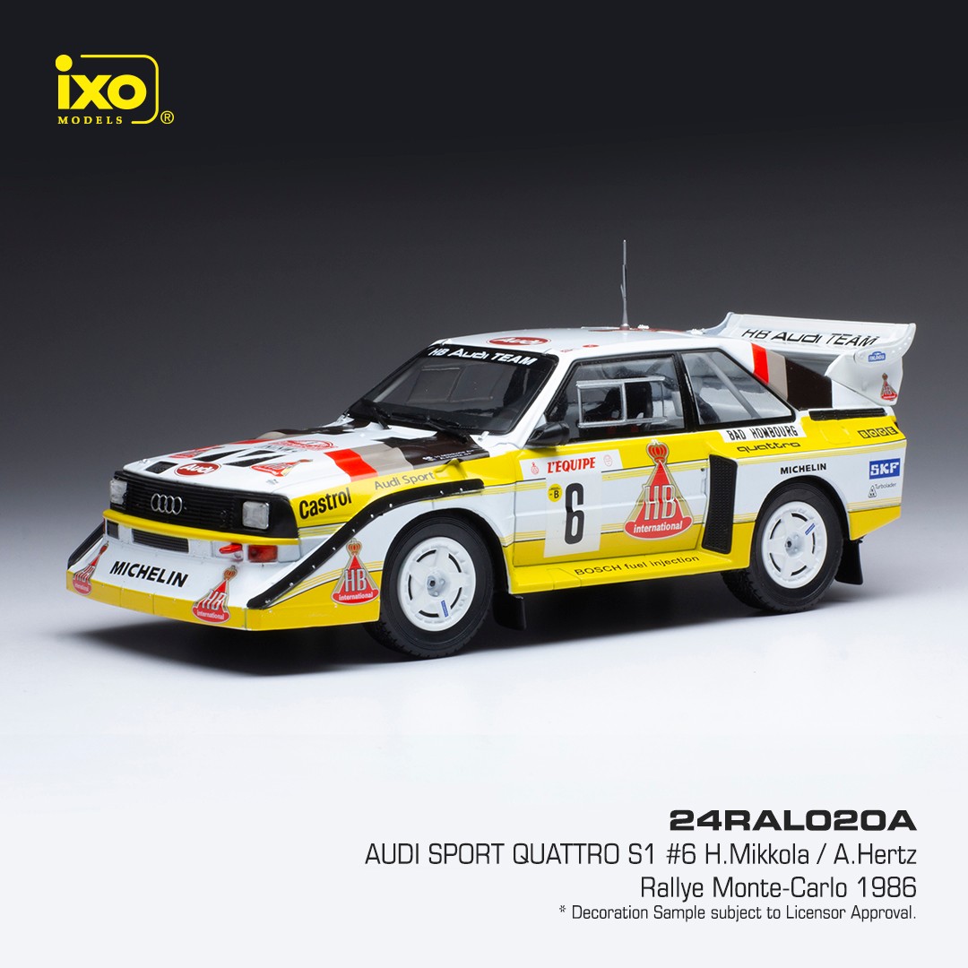 Audi Quattro Sport E Rallye Automobile Monte Carlo Mikkola