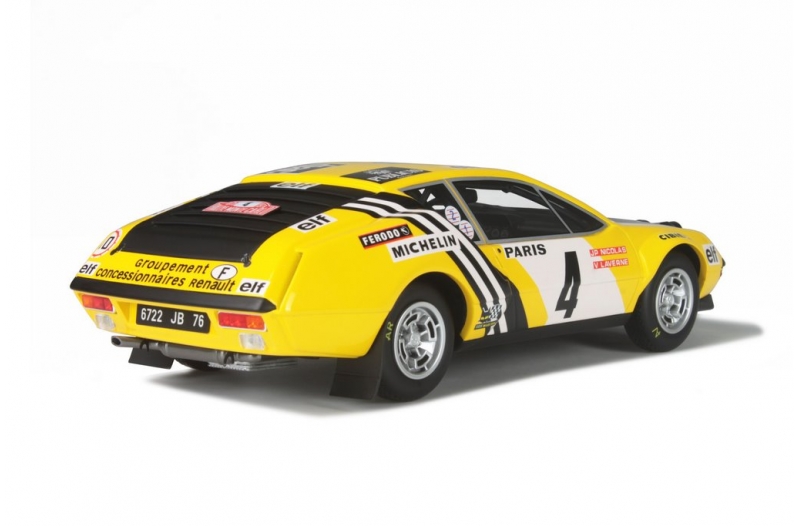 Alpine Renault A310 Rallye Automobile Monte Carlo 1976 Nicolas