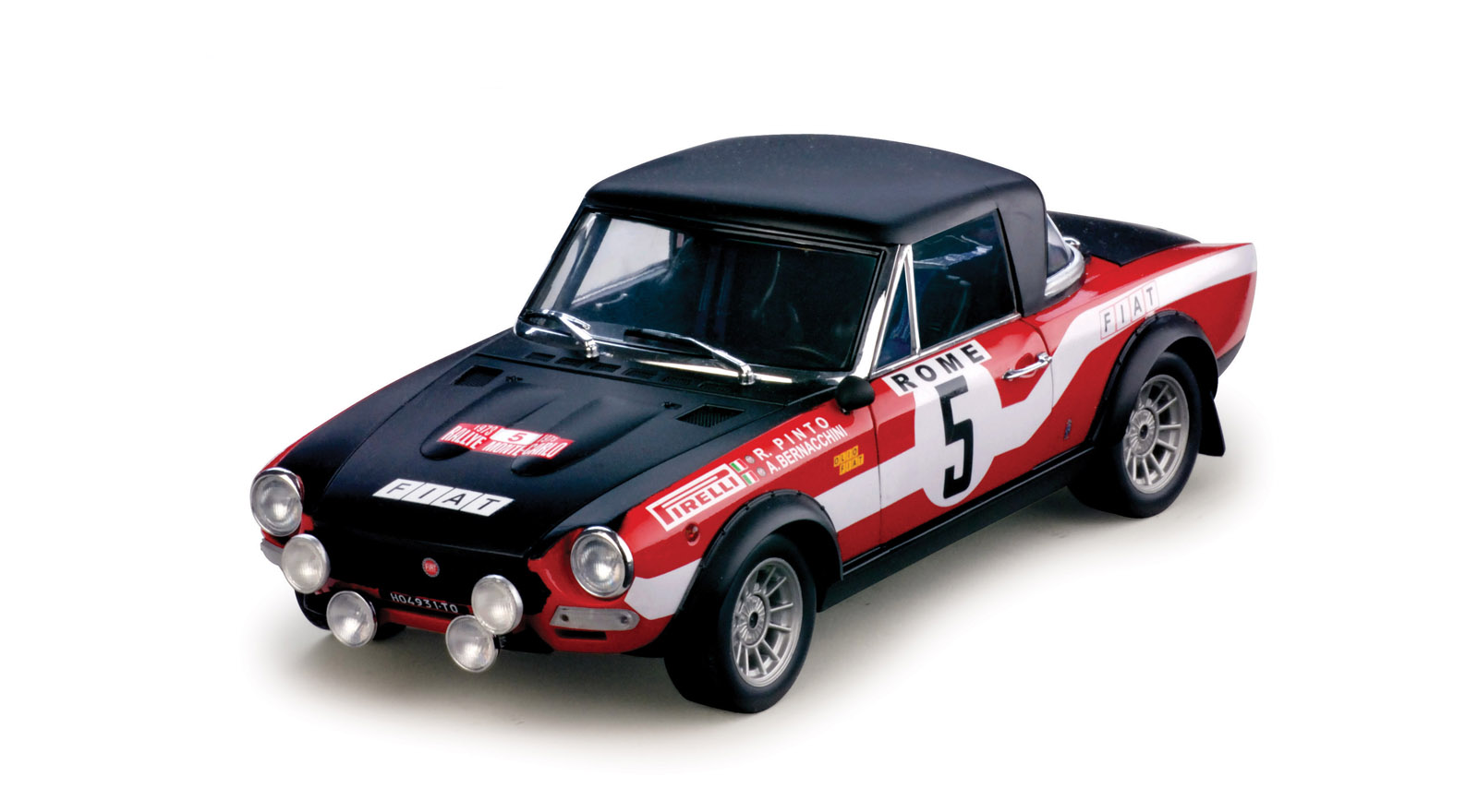 Fiat 124 Abarth Rallye - Rallye Automobile Monte-Carlo 1973 - Pinto -  Bernacchini - Sun Star 4943