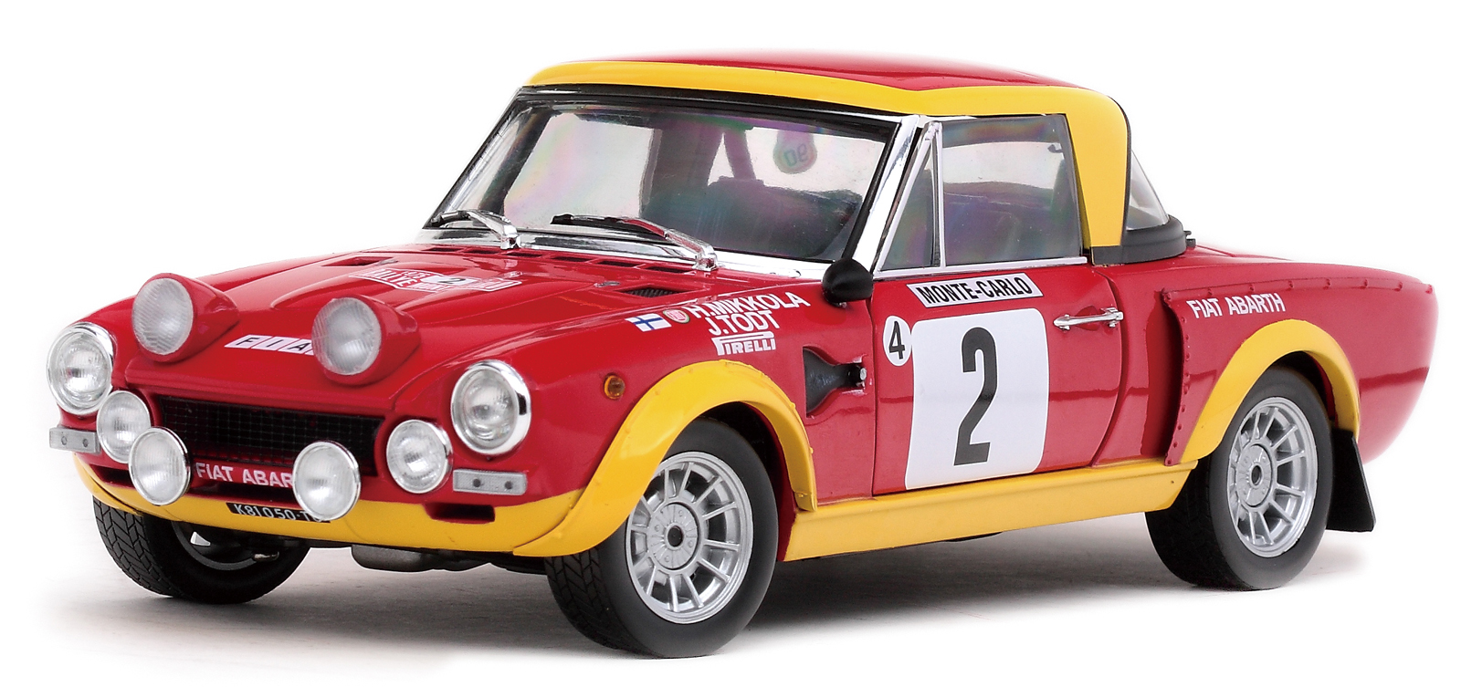 Fiat 124 Abarth Rallye - Rallye Automobile Monte-Carlo 1975 - Mikkola -  Todt - Sun Star 4947