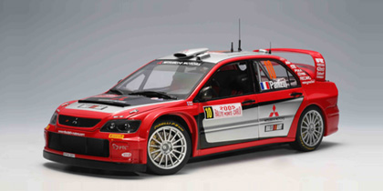 新作人気SALEAUTOart 1/18 三菱 ランサー WRC05 10号車 パニッツィ オートアート ランサーエボリューション 乗用車