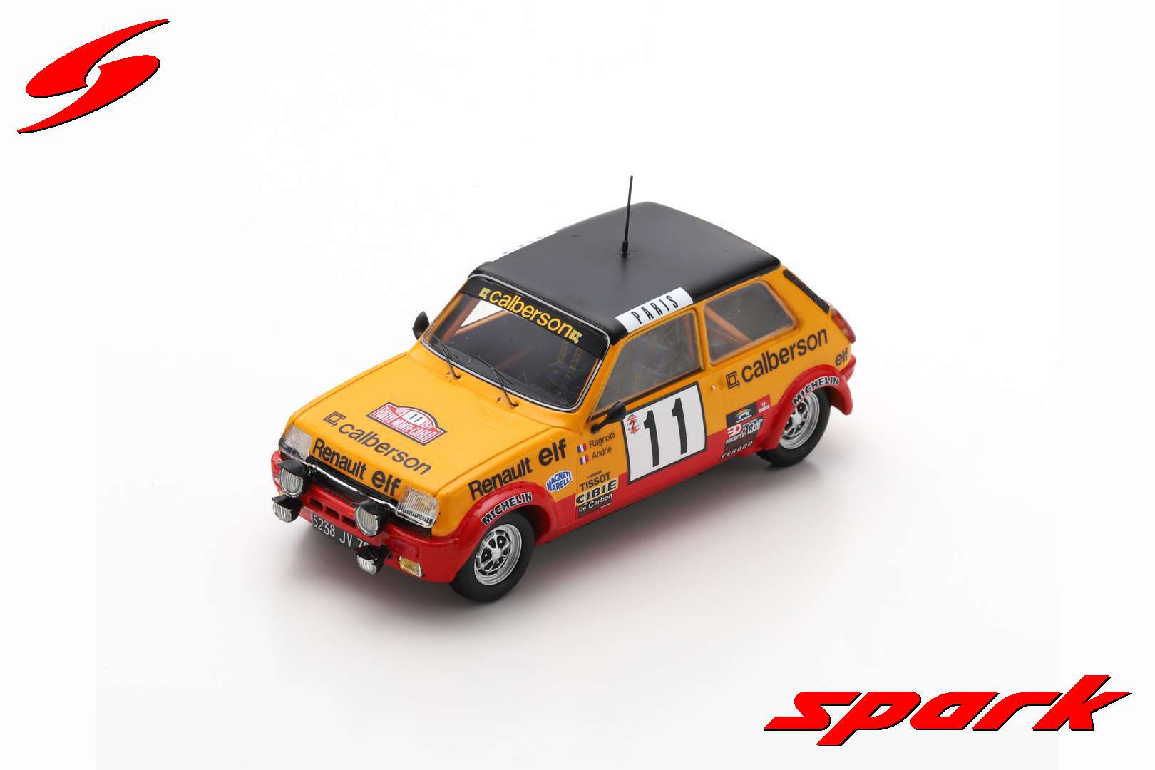 1/43 Renault 11 Turbo No.3 Rally Monte Carlo 1987 J. Ragnotti - G