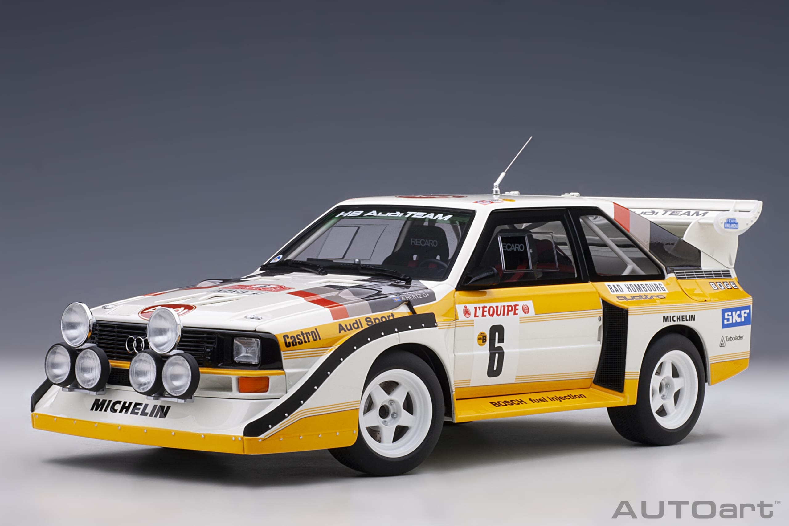 Audi Quattro Sport E2 Rallye Automobile de MonteCarlo 1986 Mikkola