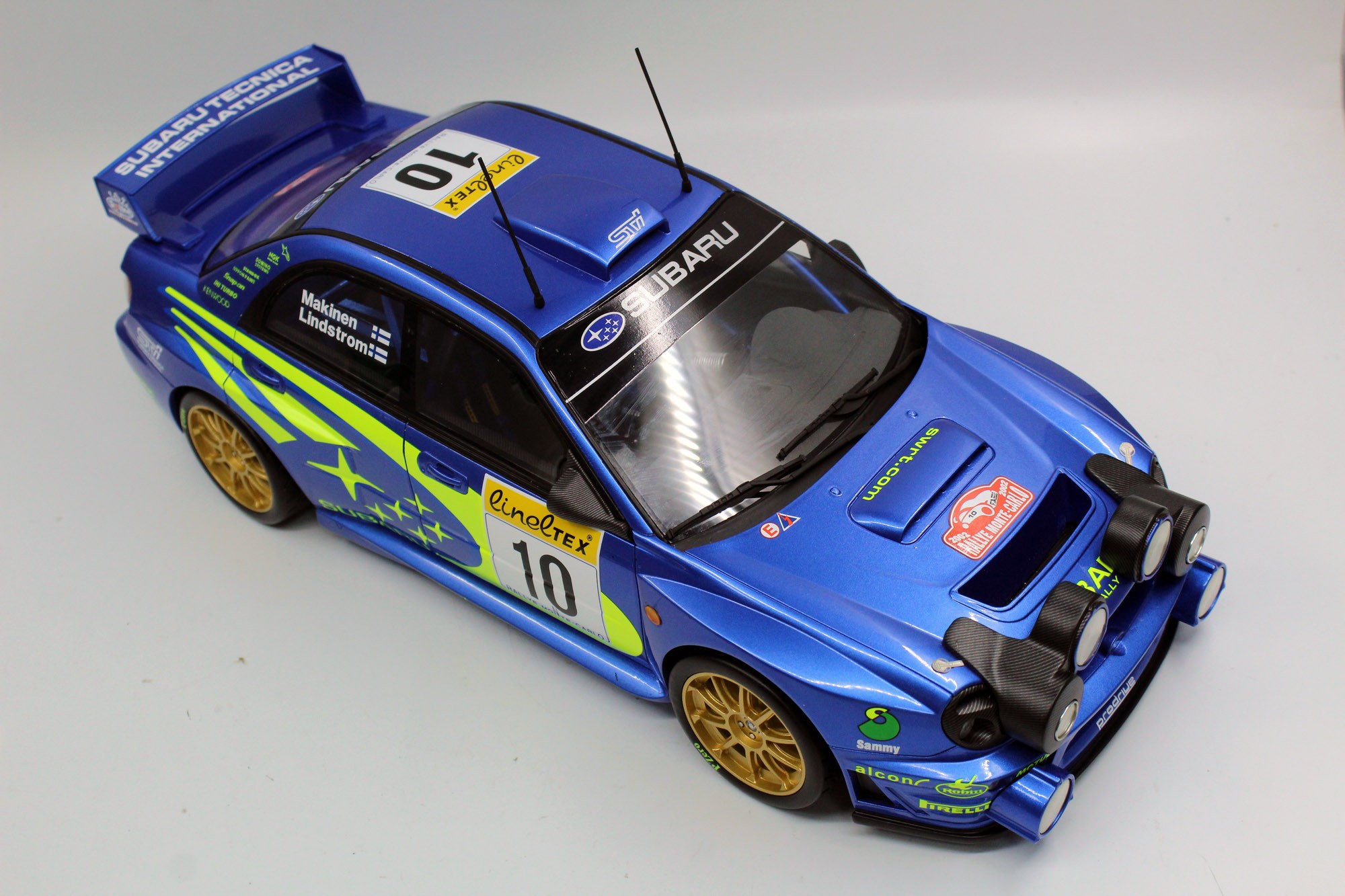 Subaru Impreza S7 WRC '01 - Rallye Automobile Monte-Carlo 2002 - Mäkinen -  Lindström - Top Marques TMR12-16A 1:12