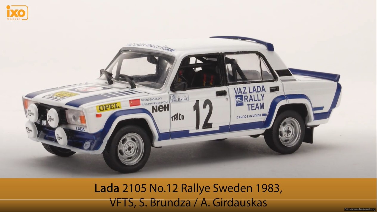 Lada VAZ 2105 VFTS - International Swedish Rally 1983 - Brundza -  Girdauskas - IXO RAC295 1:43