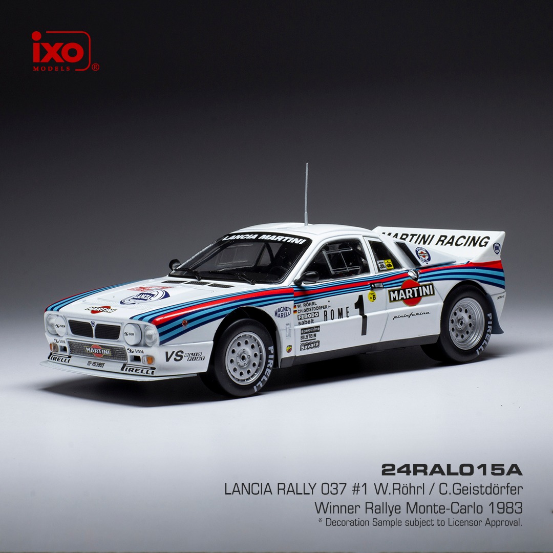 Lancia 037 Rally - Rallye Automobile Monte-Carlo 1983 - Röhrl - Geistdörfer  - IXO 24RAL015A