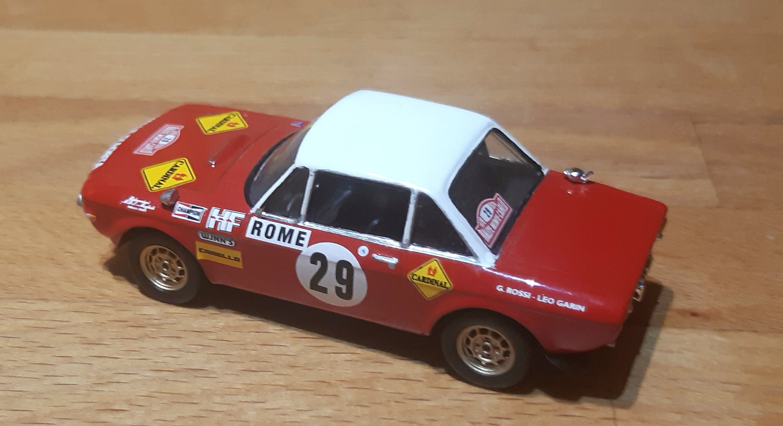 Lancia Fulvia Hf Rallye Automobile Monte Carlo Garin Rossi