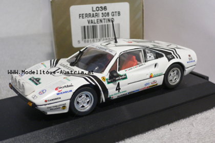  OPO 10 - Miniature car 1/43 Ferrari 308 GTB - Rally di Monza  1983 TOIVONEN - FT010 : Toys & Games