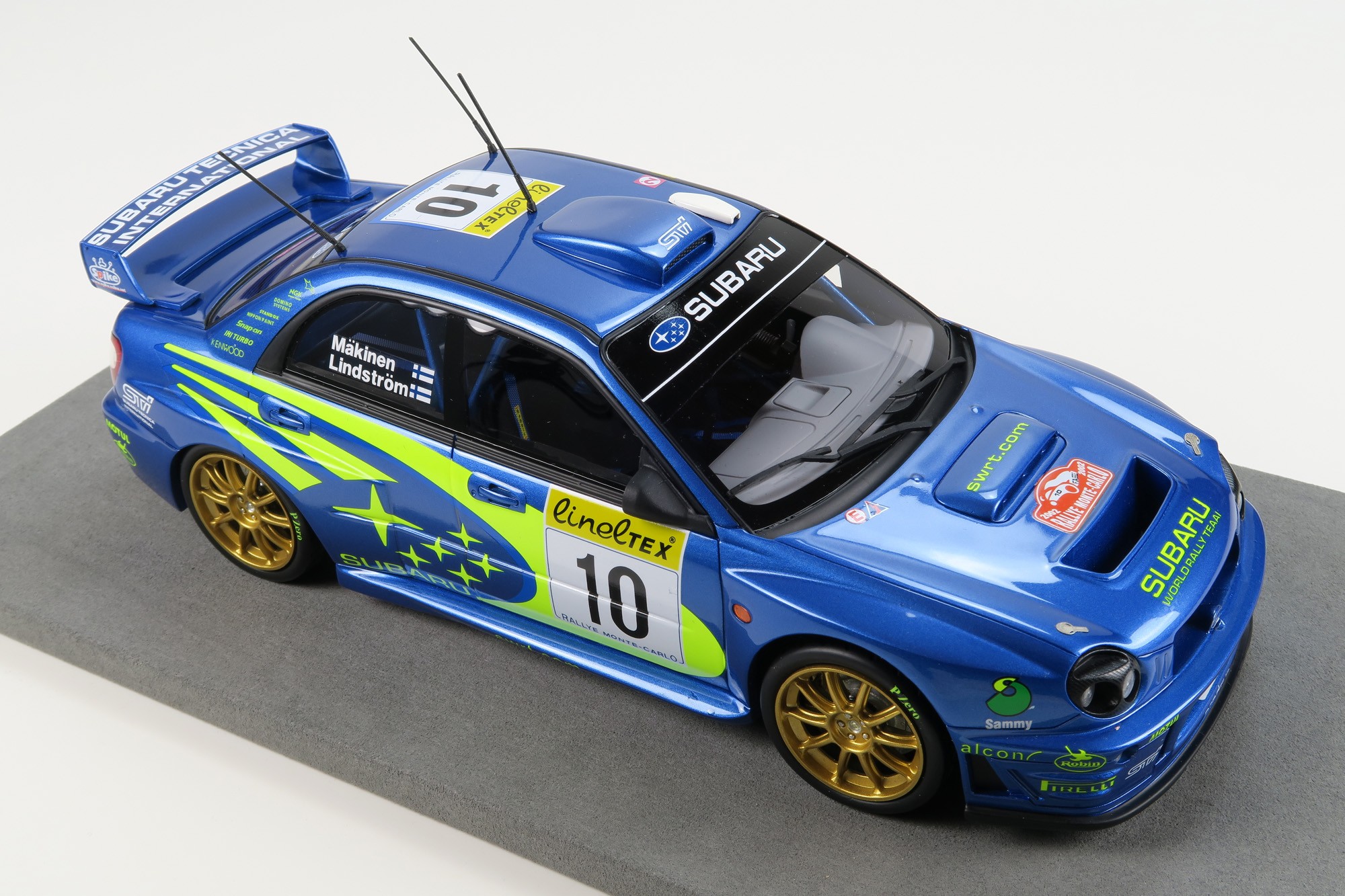 Subaru Impreza S7 WRC '01 - Rallye Automobile Monte-Carlo 2002 - Mäkinen -  Lindström - Top Marques TOP37A 1:18