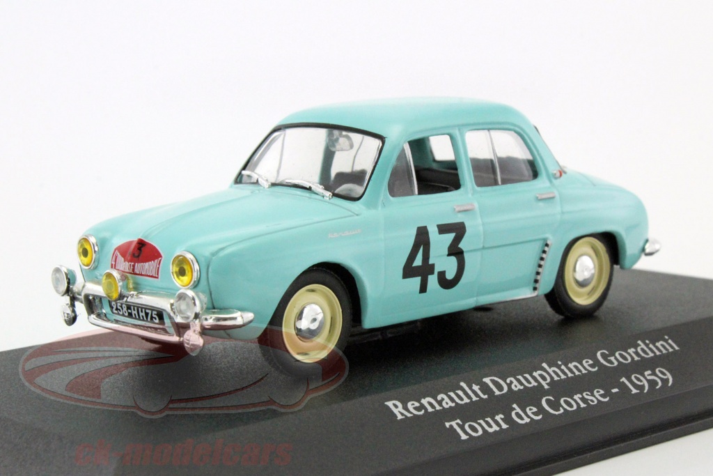 Renault Dauphine - Tour de Corse 1959 - Orsini - Canonici - Altaya